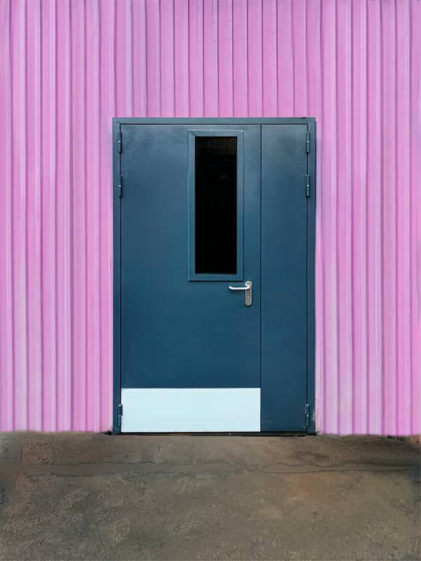 Огнезащитная дверь с остеклением Огнезащитная дверь с остеклением